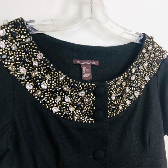 Central Park West | gems embellished top Sz M - Picture 2 of 6